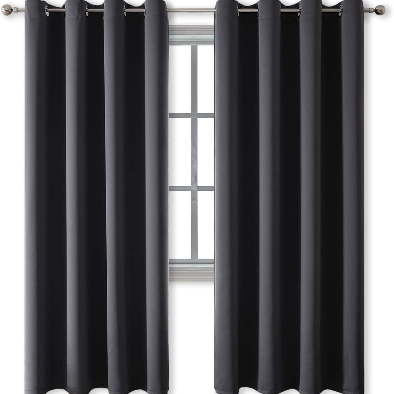 Rutterllow Blackout Curtains - Dark Grey - 52 X 84