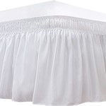 Biscaynebay Wrap Around Elastic Bed-skirt - White