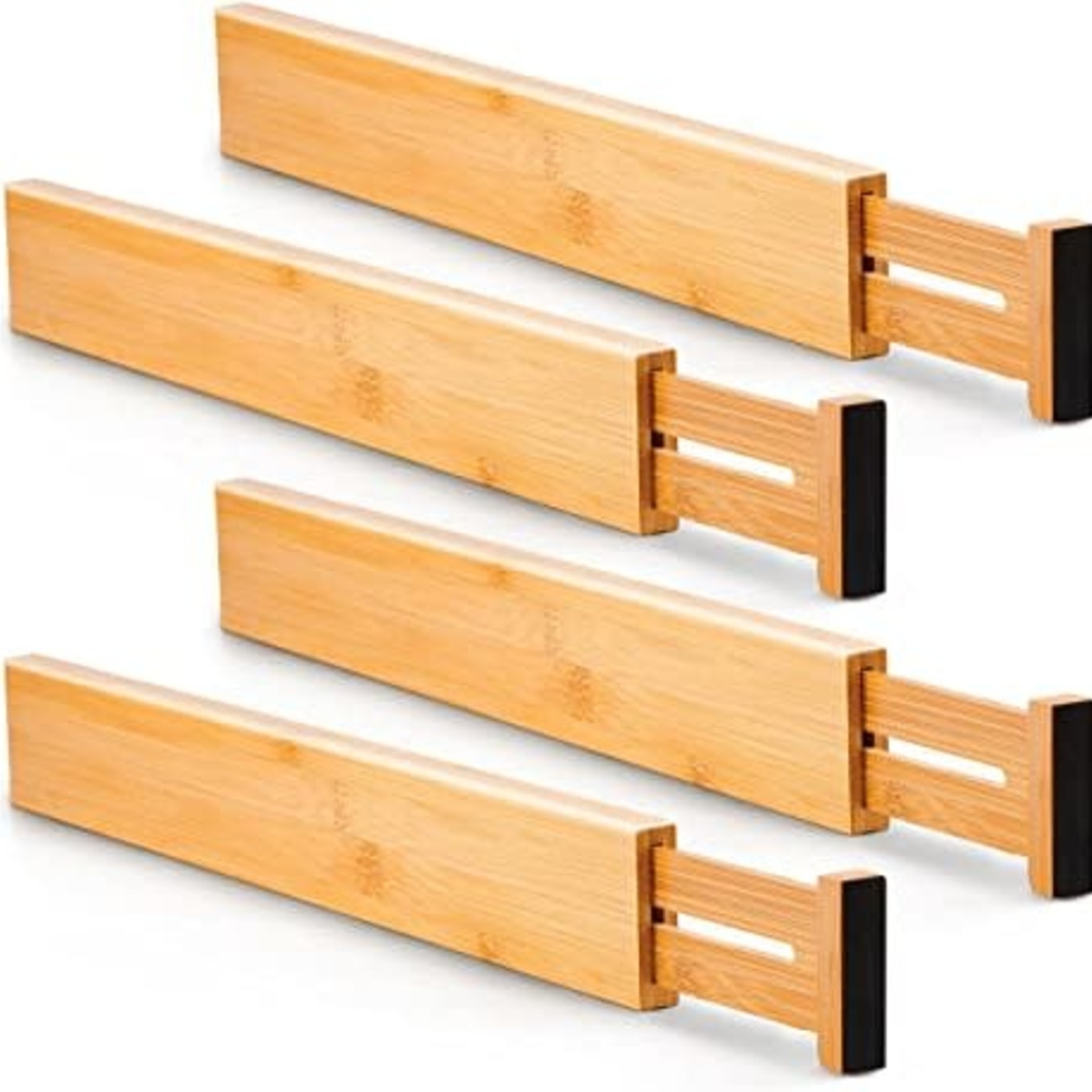 Utoplike Kitchen Drawer Dividers- Bamboo/4 EA