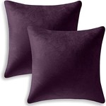 Duvage Throw Pillow Covers (2) 18 x 18 - Purple