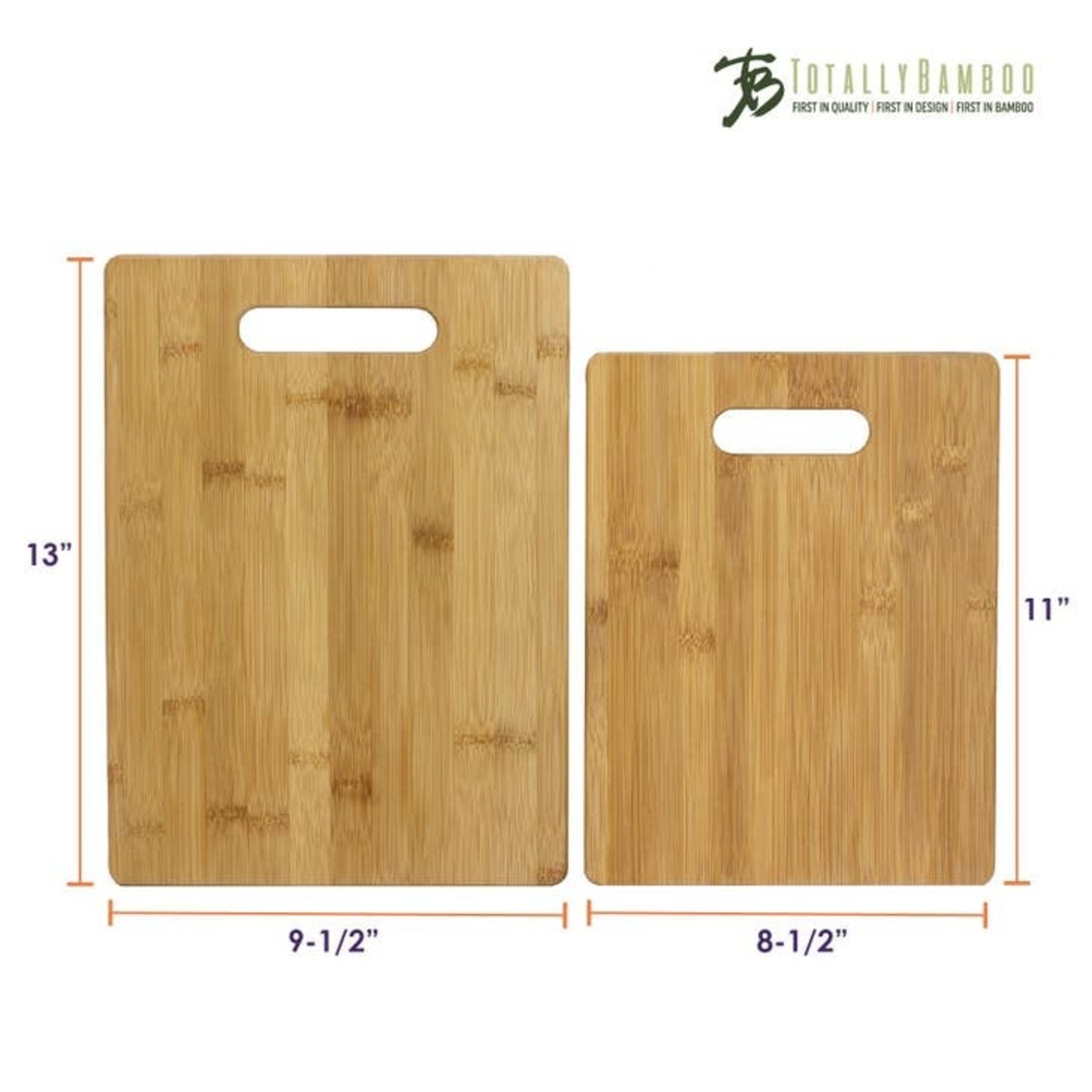 Totally Bamboo Cutting Board Set- 2 Piece