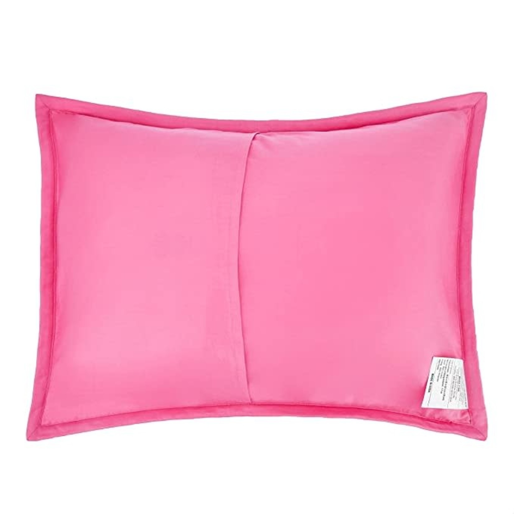 Amazon Basics Quilt Pillow Sham, Standard- Pink