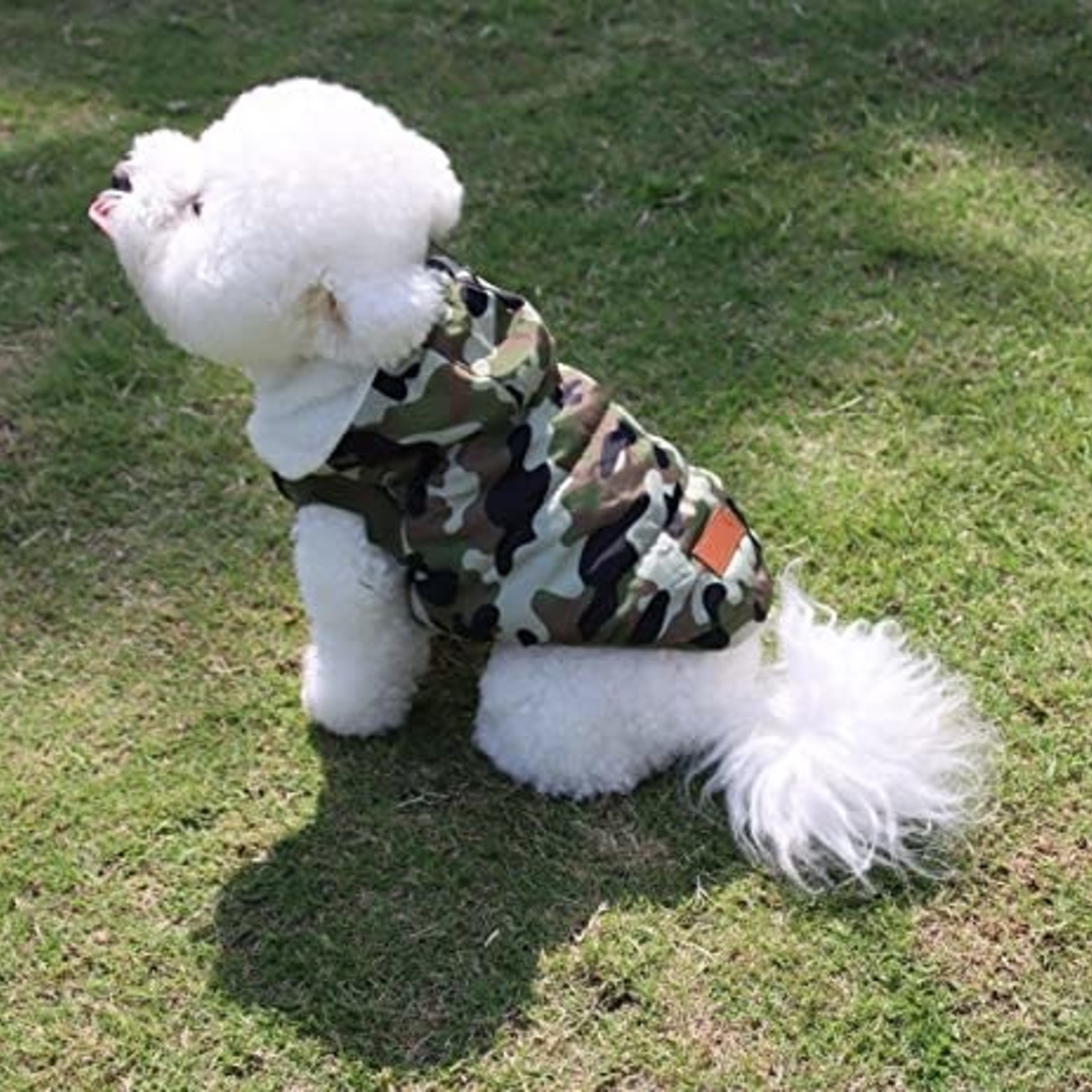 Vecomfy Dog Hooded Jacket- Small/ Green Camo