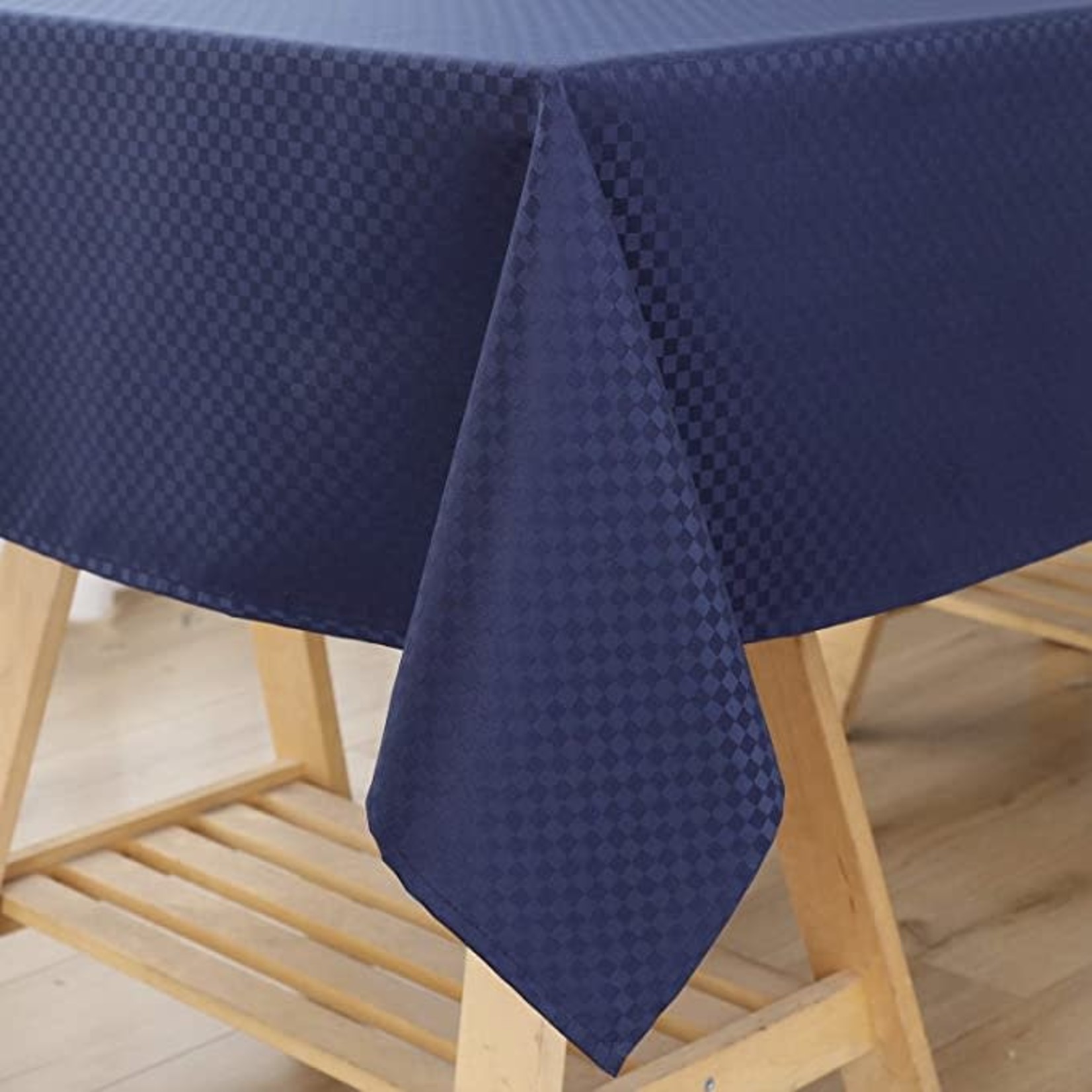 WELTRXE Rectangular Table Cloth - 60 x 104 - Navy Blue