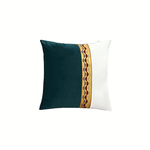 Velvet Patchwork Throw Pillow Covers - Pack of 2
