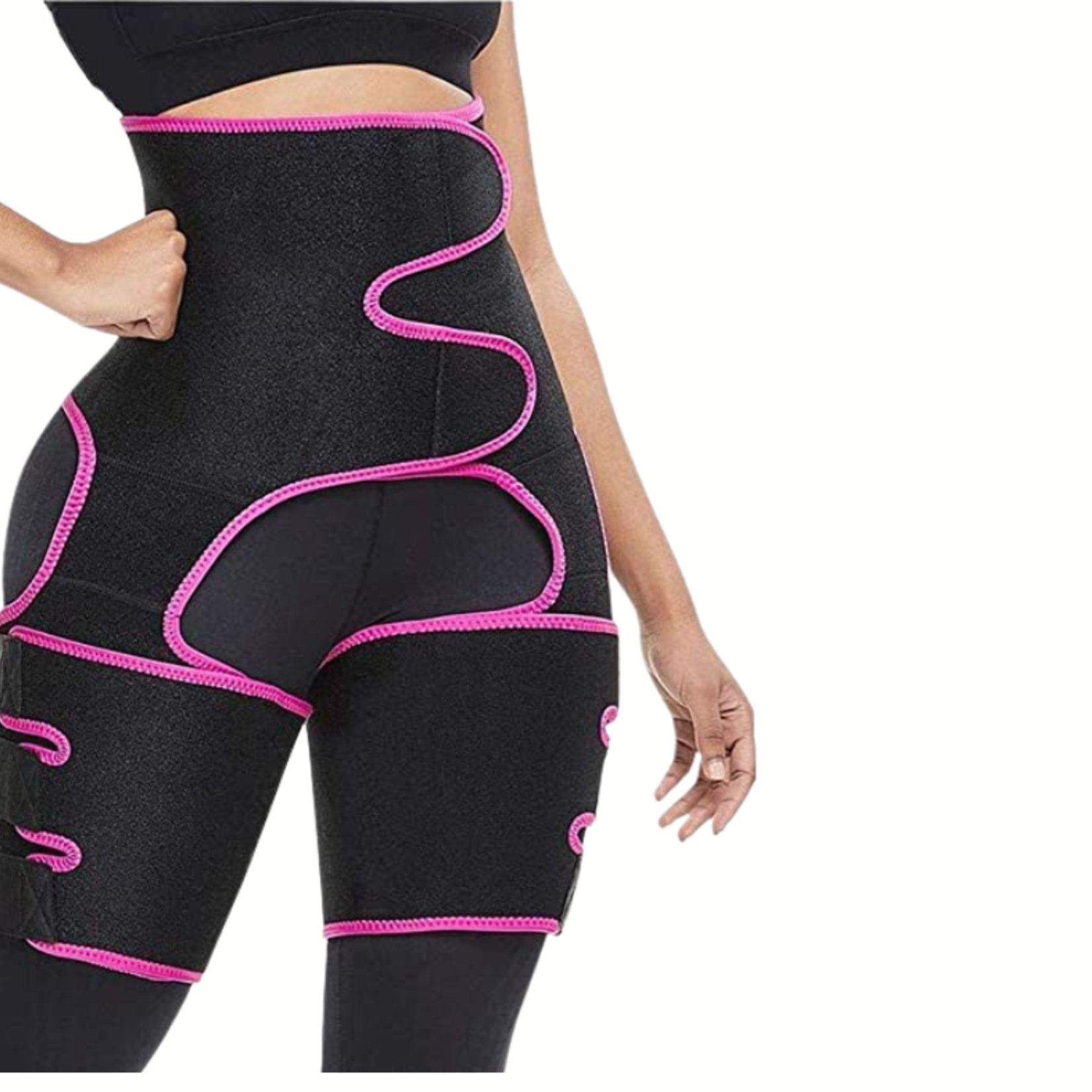 High Waist Thigh Trimmer-3 in 1- Medium