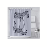 Polyester Zebra Shower Curtain