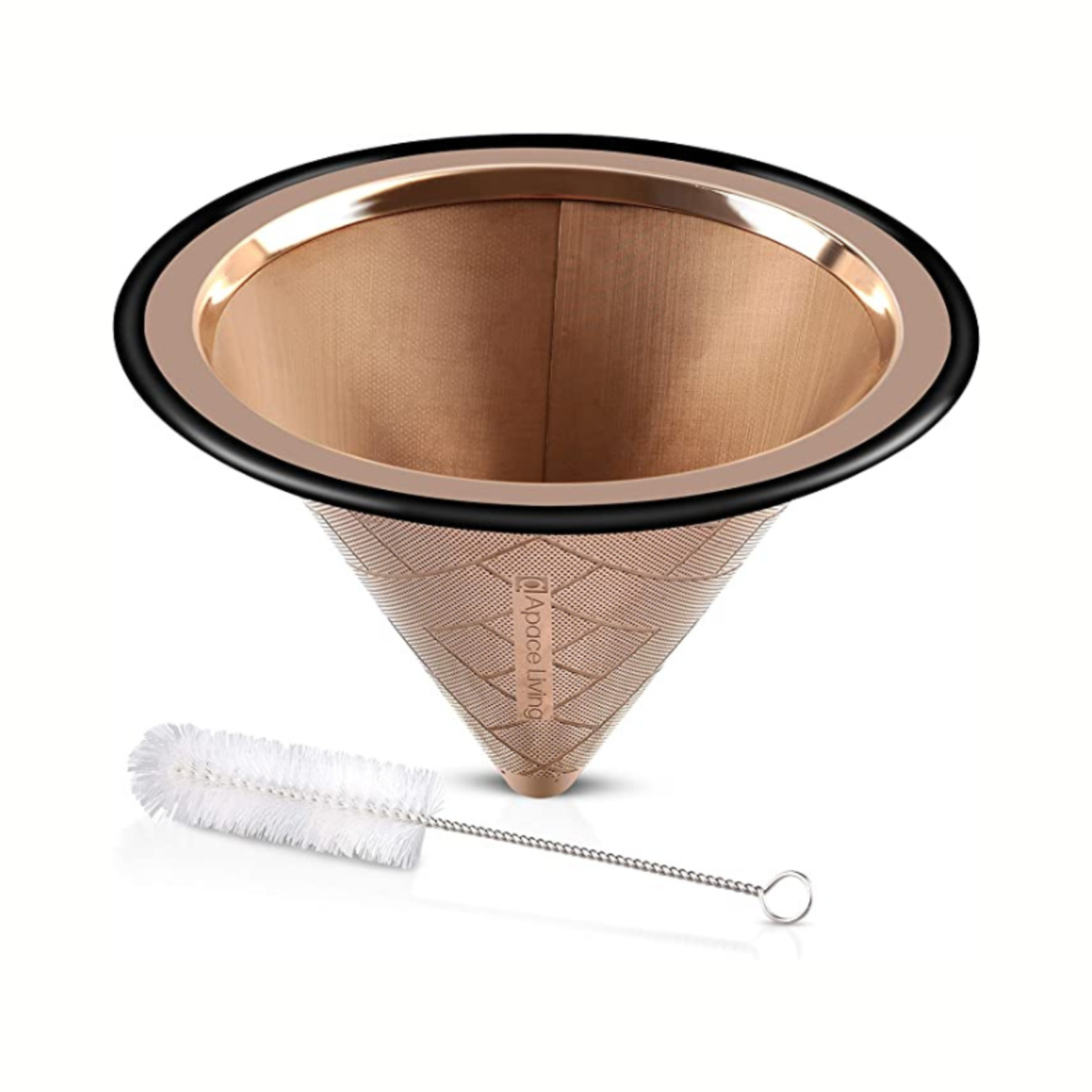Paperless Coffee Filter- Stainless Steel- Titanium Copper