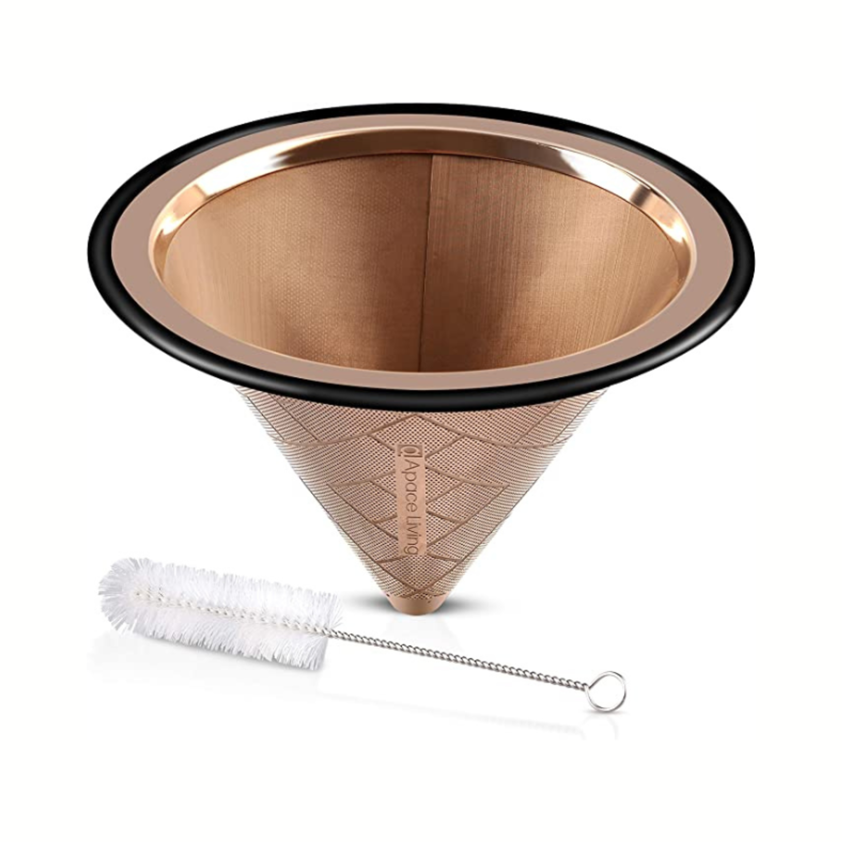 Reusable Pour Over Coffee Filter for Chemex and Hario V60 (Copper