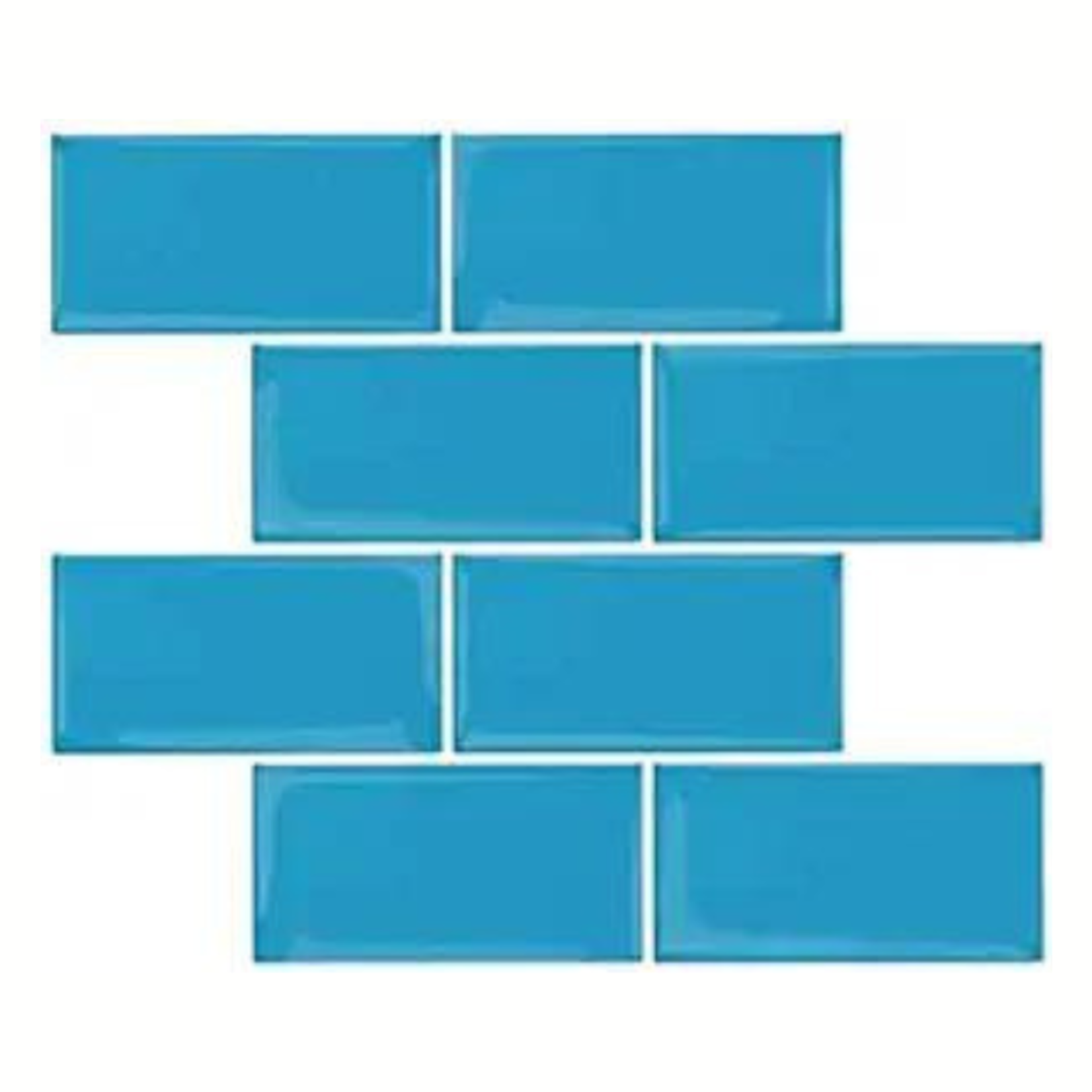 Wall Tiles- Peel & Stick- 10 Pieces- Ocean Blue