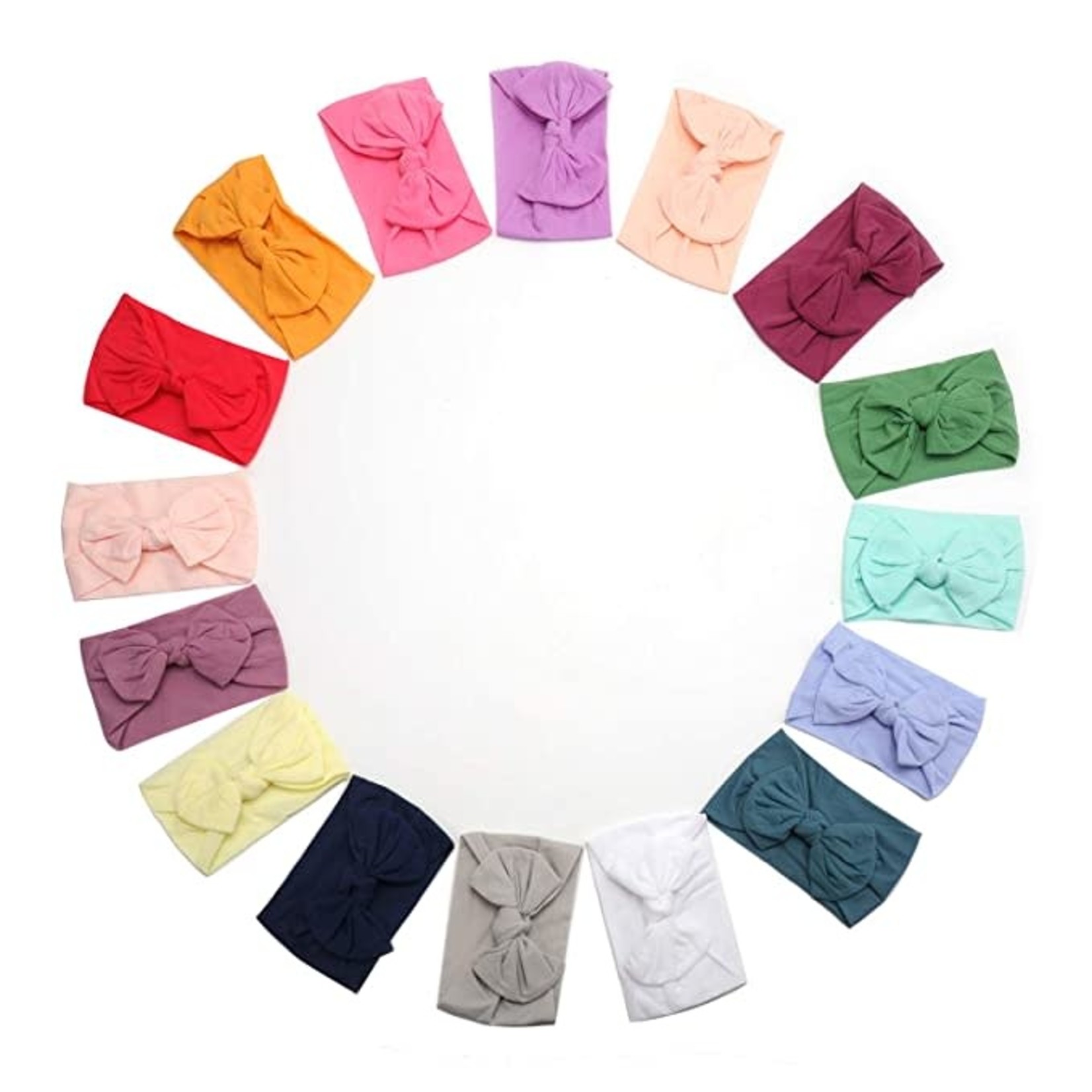 Nylon Headbands - 16 Pack