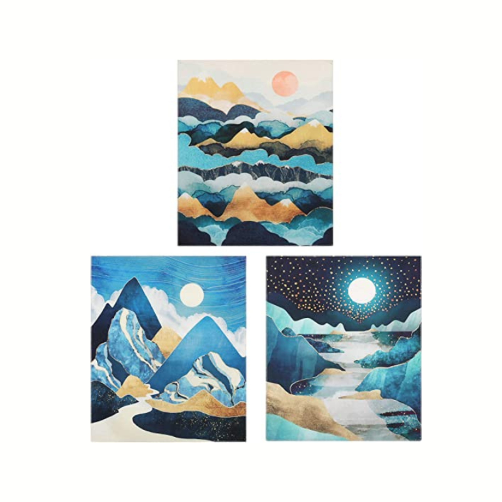 Small Mountain Tapestry -  3pc