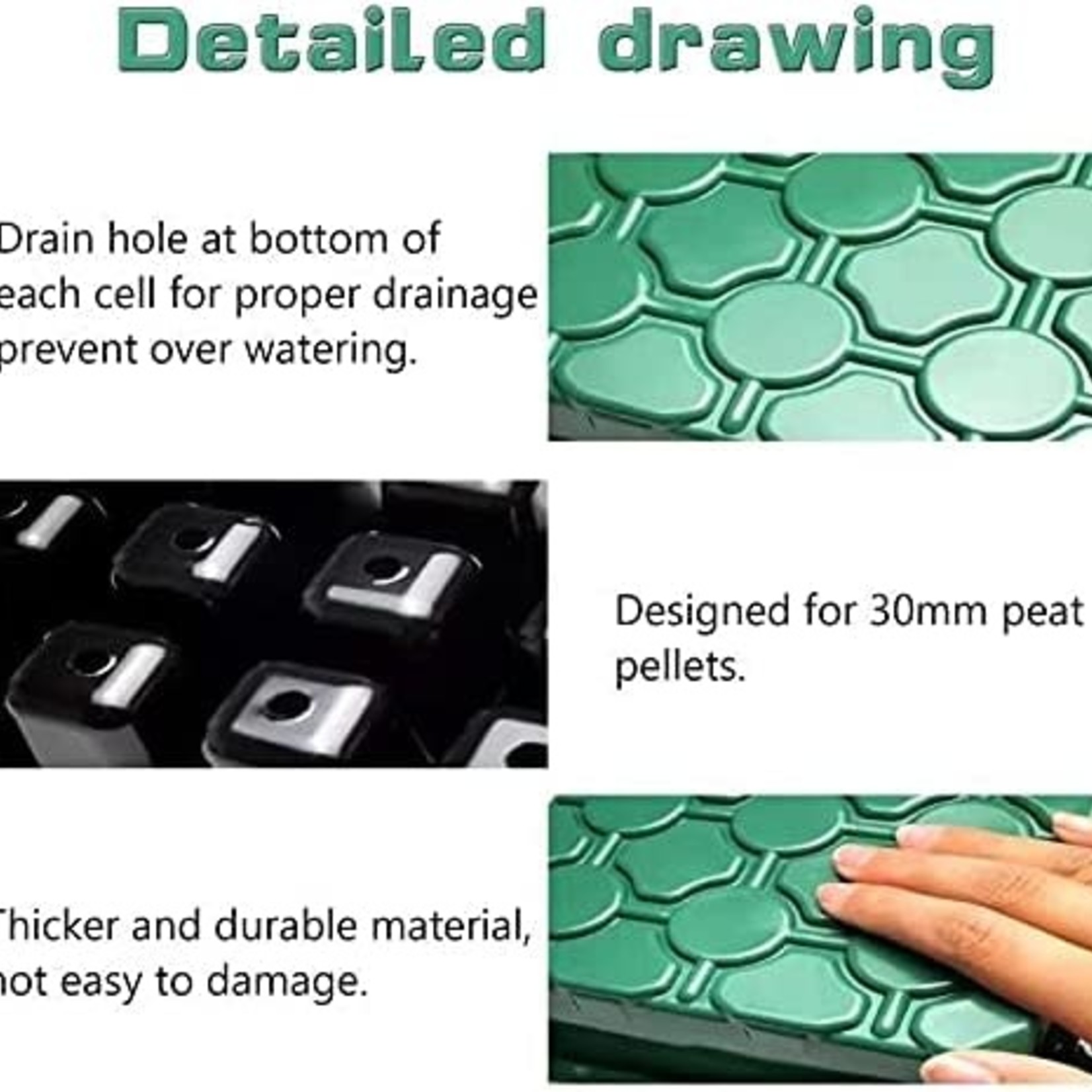 Seedling Tray- 5 Each- 12 Cells Per Starter