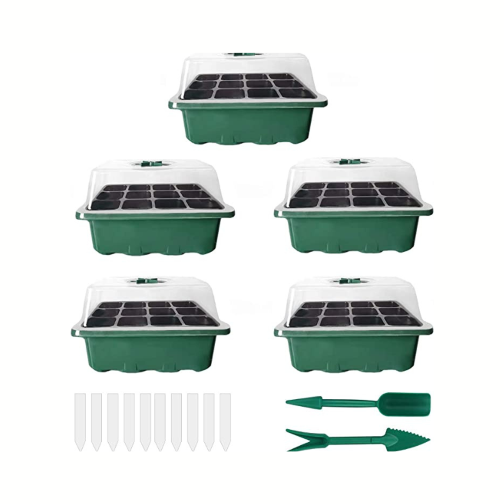 Seedling Tray- 5 Each- 12 Cells Per Starter