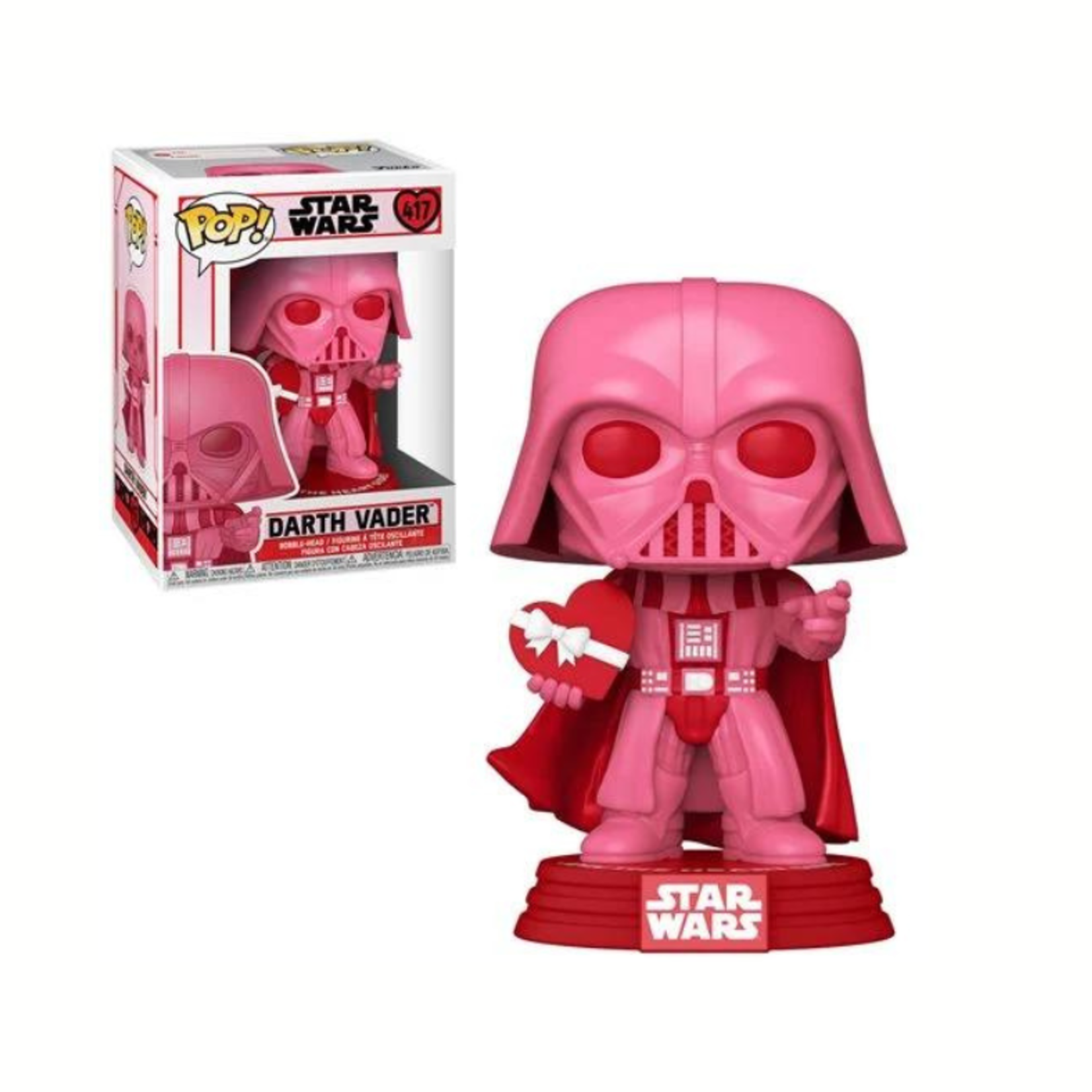 Funko Funko Pop! Star Wars: Valentines - Vader with Heart Bobblehead #417