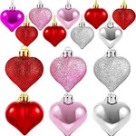 Heart Ornaments Valentines Day Decor  36Pc
