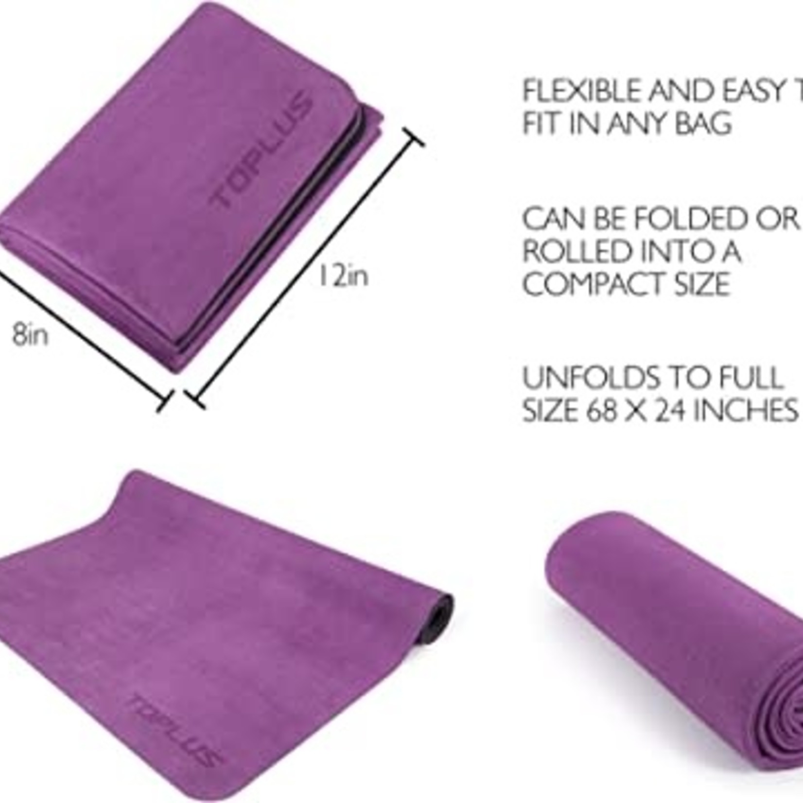 Travel Yoga Mat- Purple