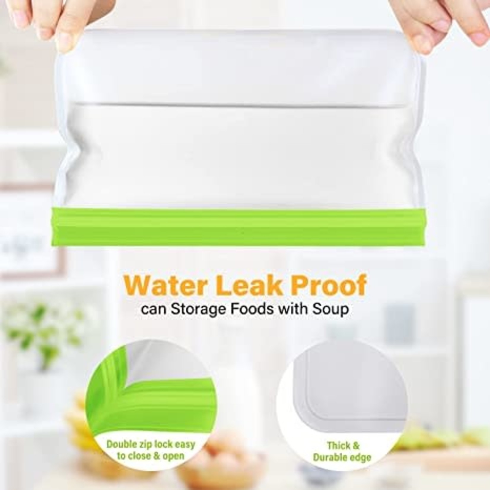 Freezer Storage Bags- Container Lids- 16 Pieces