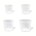 RePotme Orchid Pots- Set Of 4- Clear