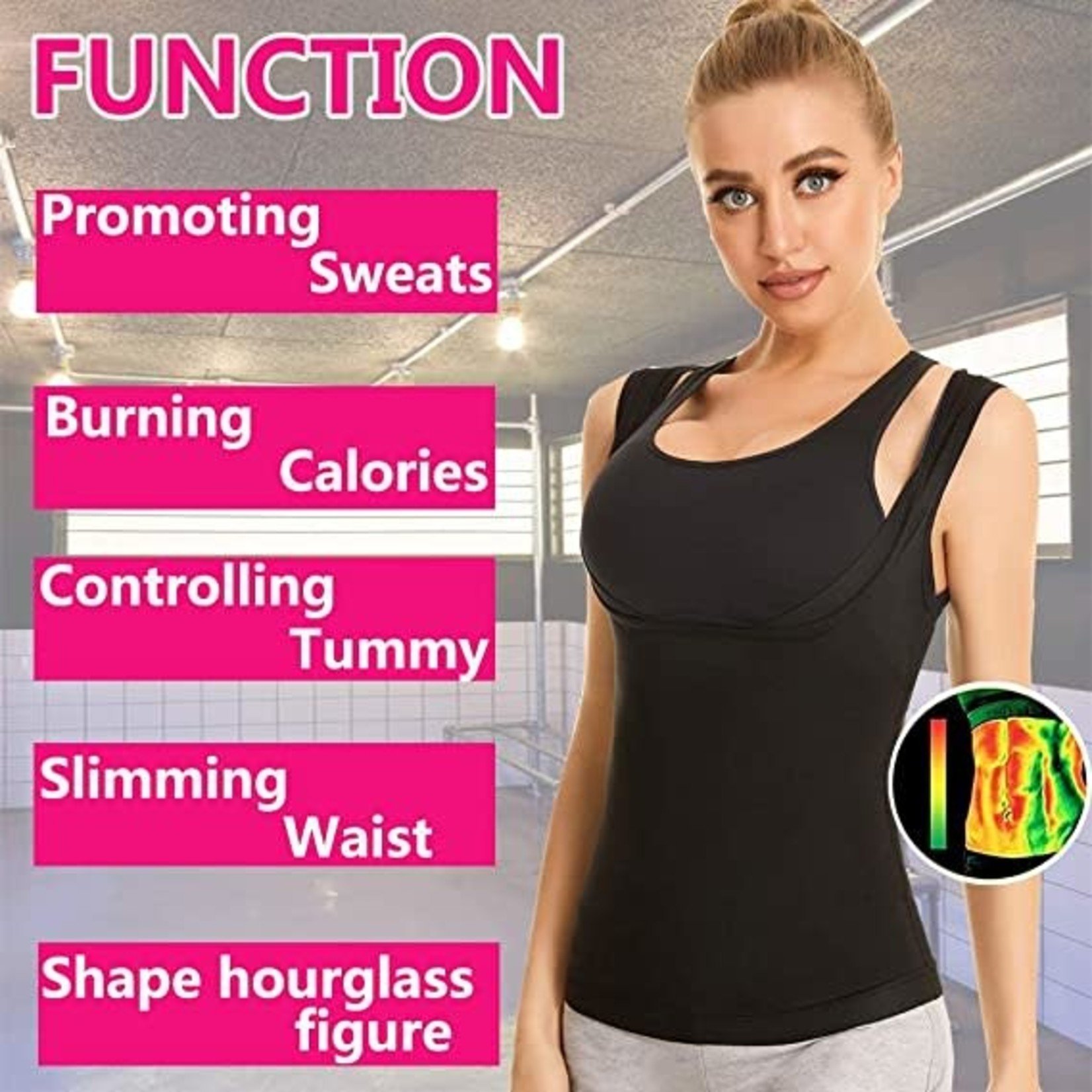 Fitever Workout Sauna Shapewear Vest- Women's- 2XL- 3XL