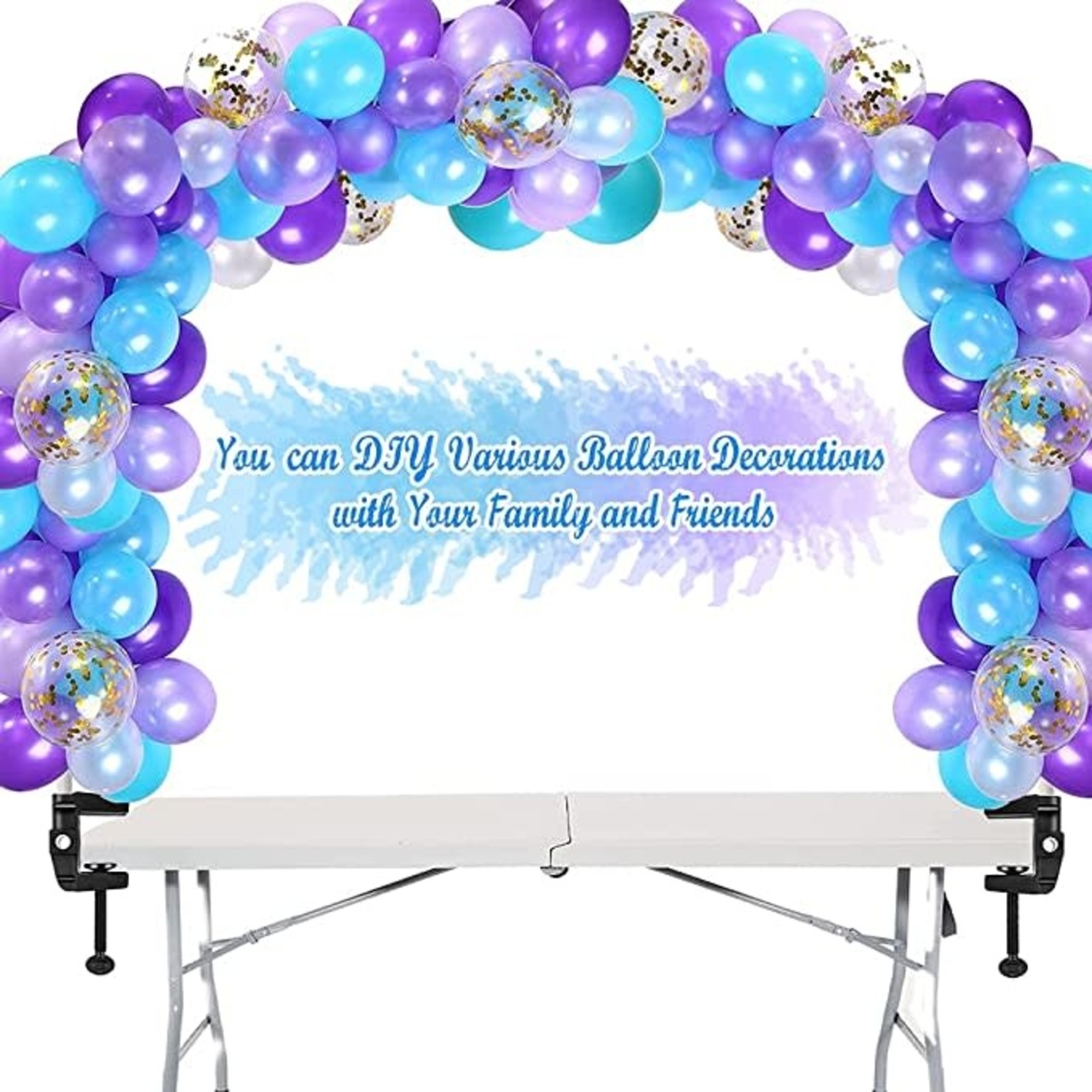 Roud Case Balloon Arch Kit- Adjustable Table Sizes