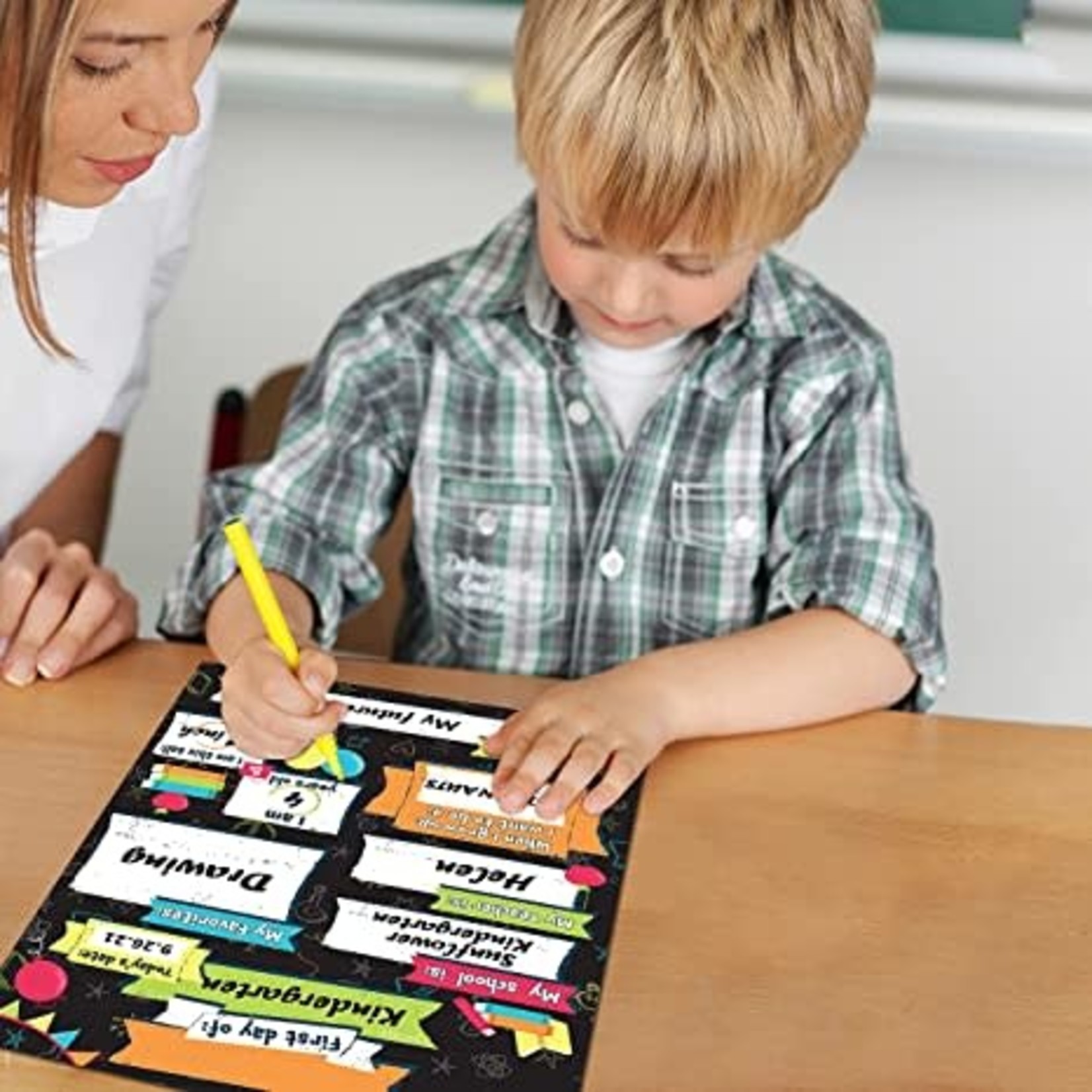 Joy In First & Last Day Of School Double Sided Board Sign