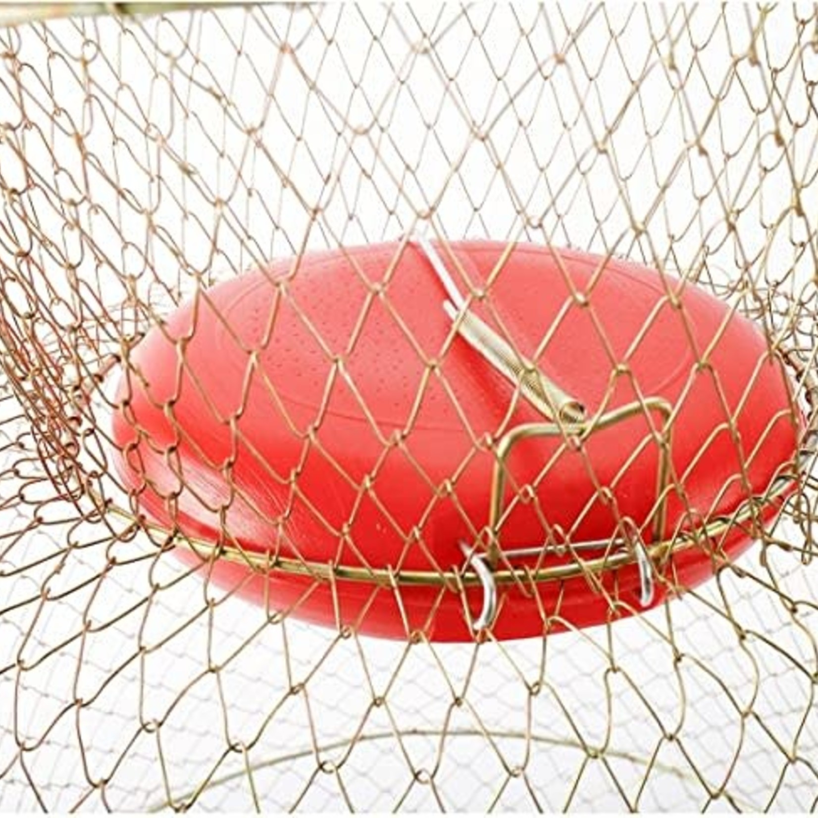 Medium Gold Floatable Fish Basket - Galvanized Wire - Top Notch DFW, LLC