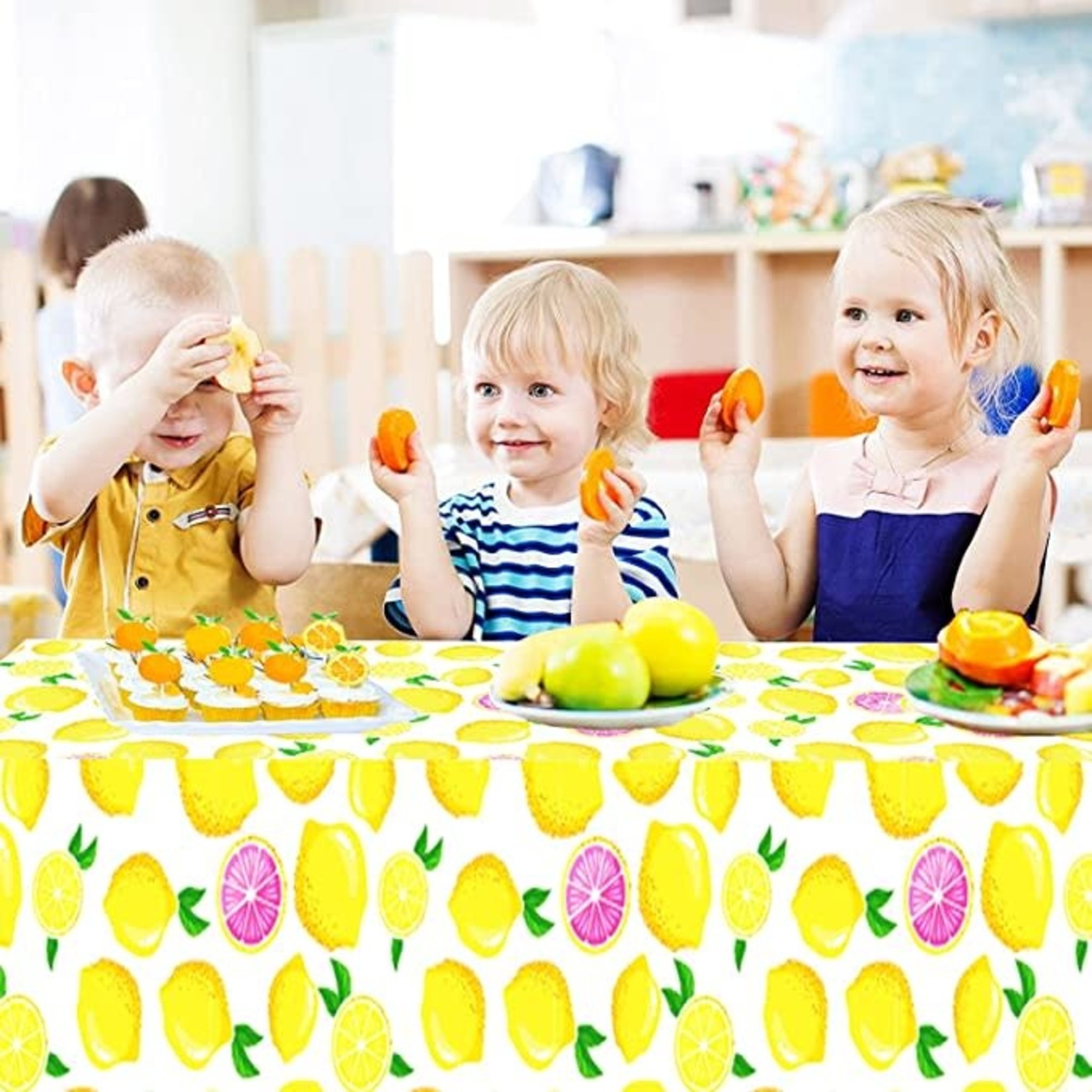 Hspaidyp Lemonade Tablecloth- 108"x 54"- Set Of 4