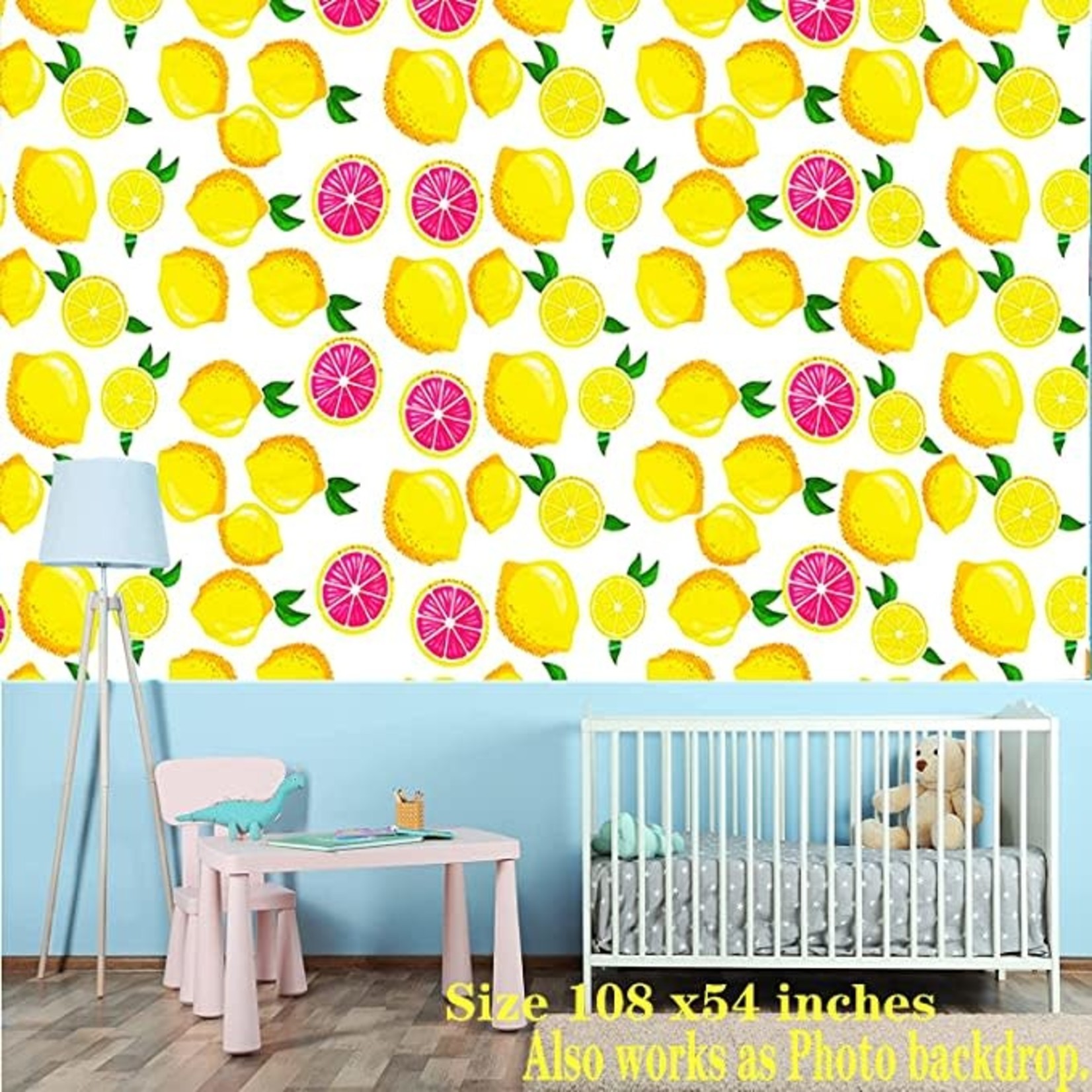 Hspaidyp Lemonade Tablecloth- 108"x 54"- Set Of 4