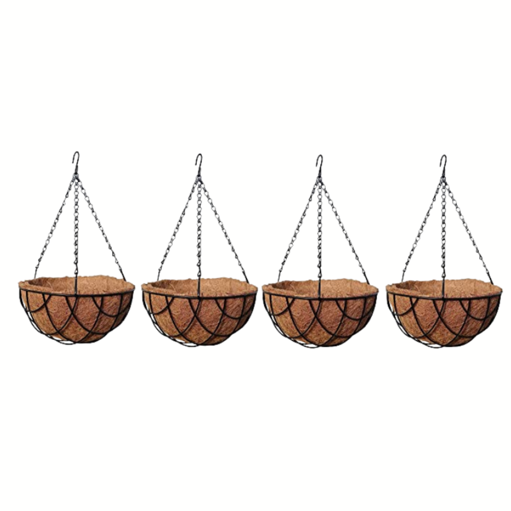 Mtb Supply Inc Garden Hanging Baskets- 10 Inches- Set Of 4