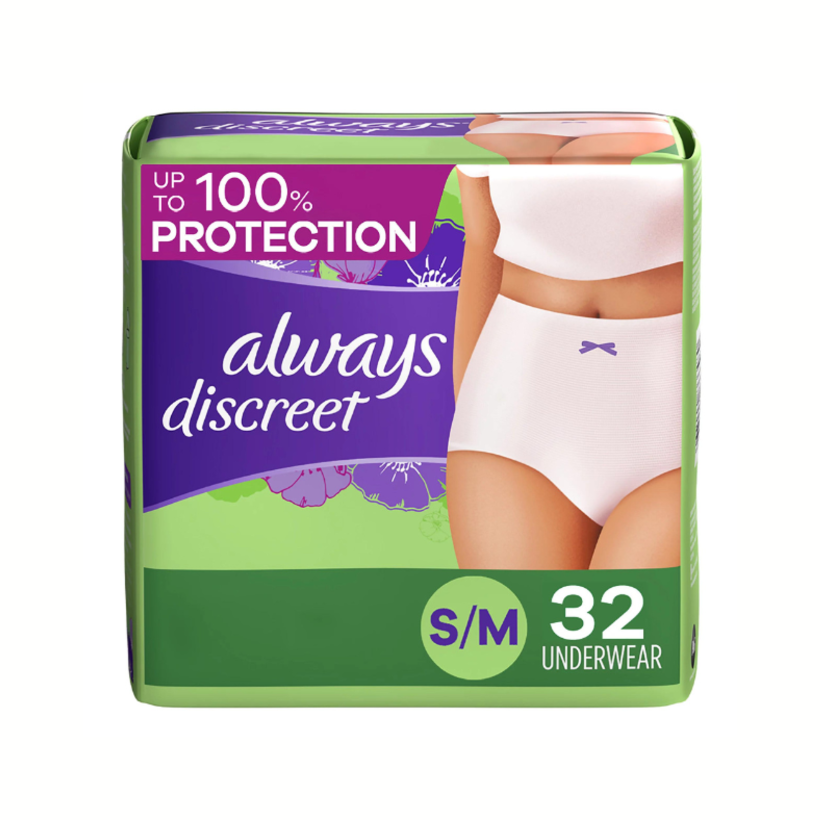 Always Discreet Adult Incontinence Underwear For Women- 32 Cnt- Small Medium