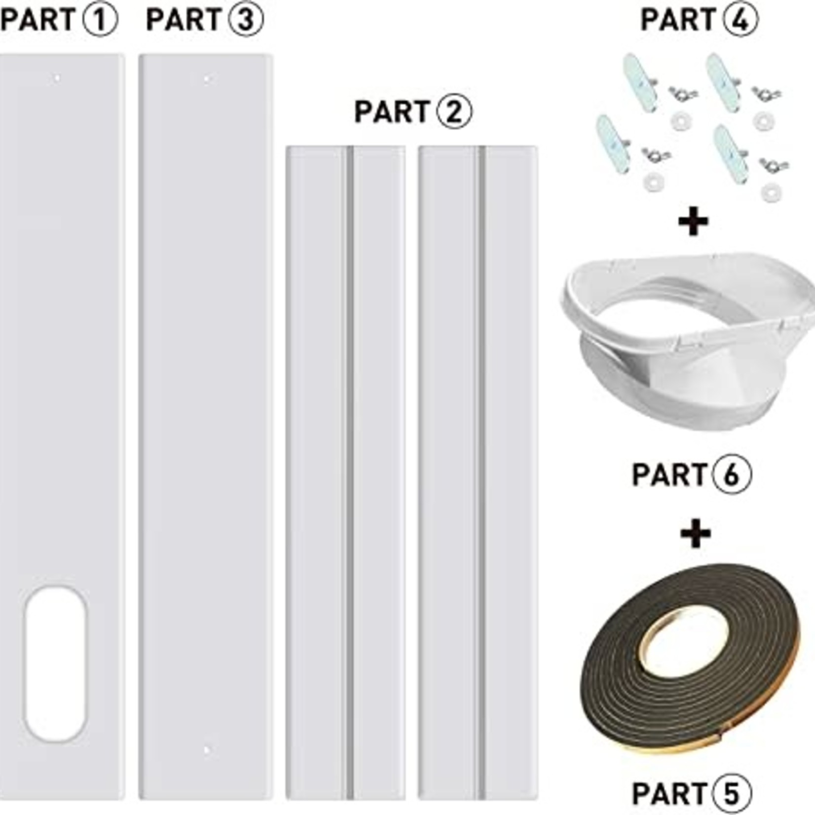 Gulrear Sliding Door Air Conditioner Kit