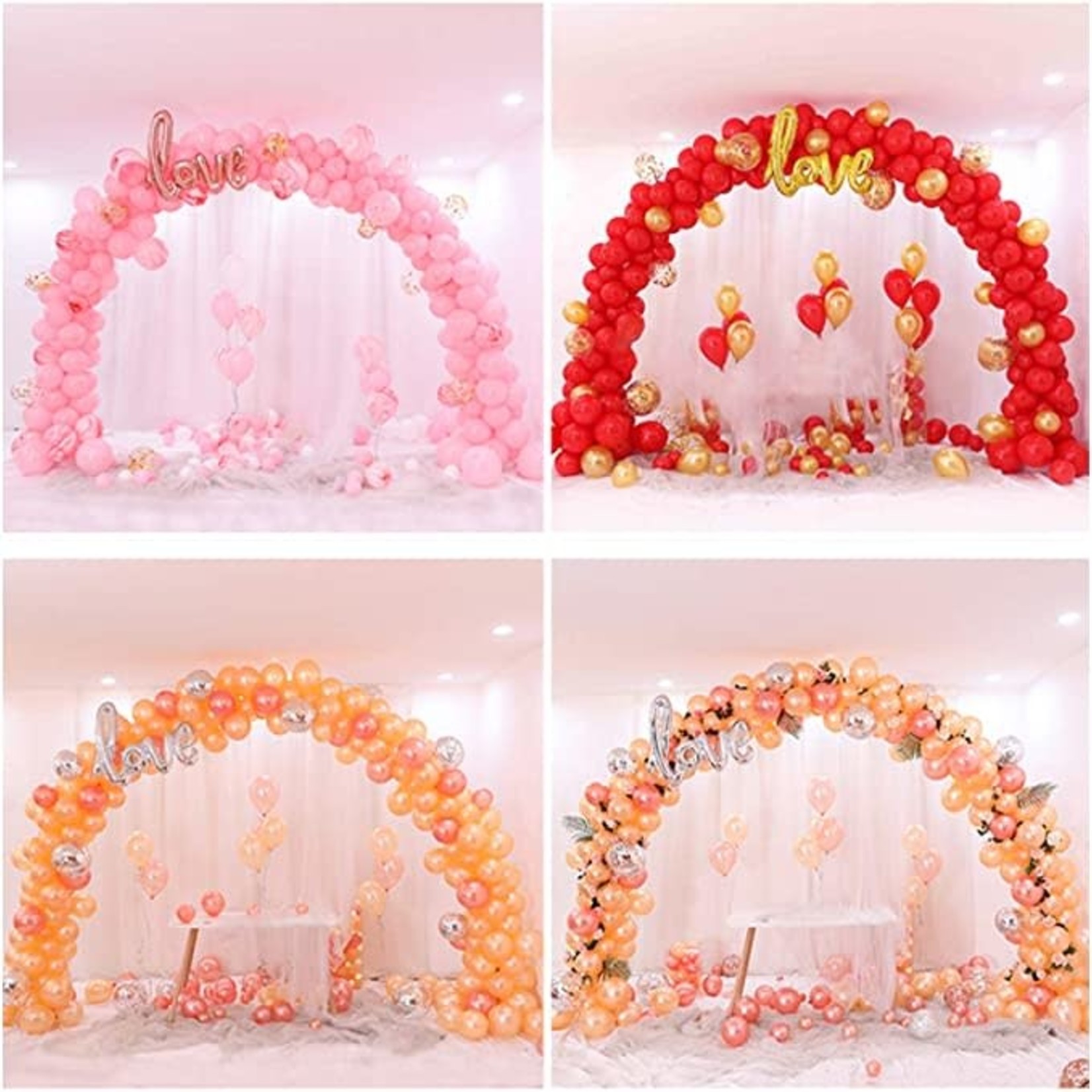 Oneyon Ceremony Arch- Gold Metal