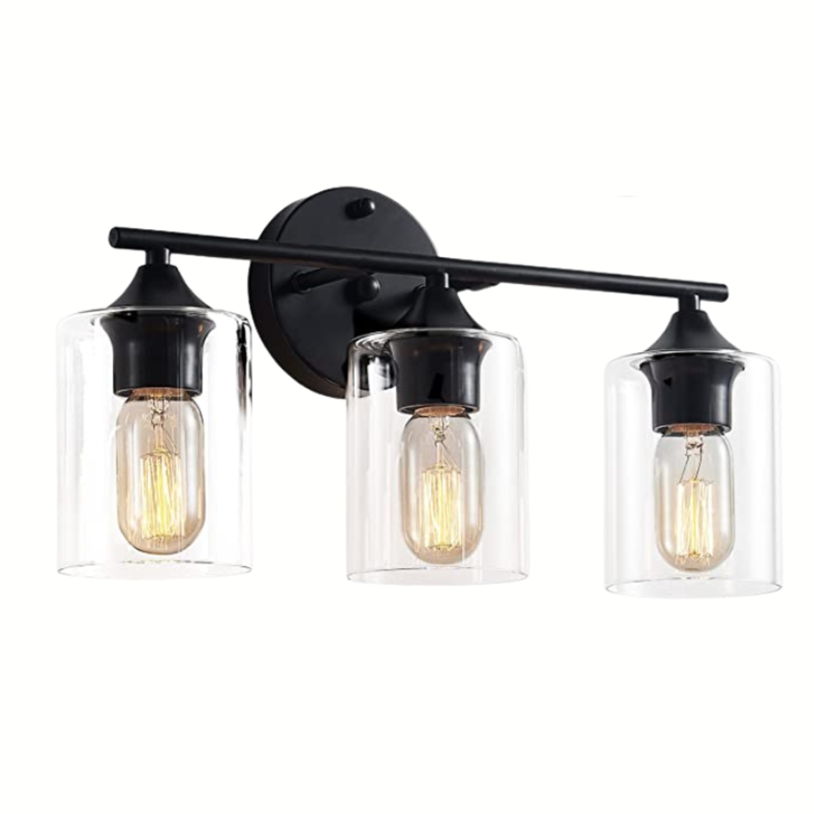 Xpehk Vanity Light Fixture- 3-Light- Black