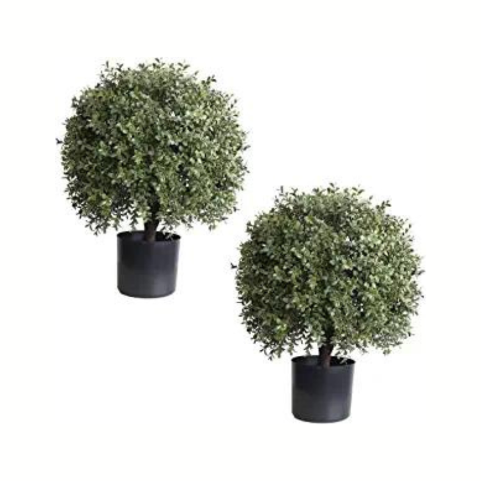 ASG Potted Artificial Bushes- 18" High-  Set Of 2