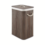 Whitmor Laundry Hamper- Bamboo- Dark Stain