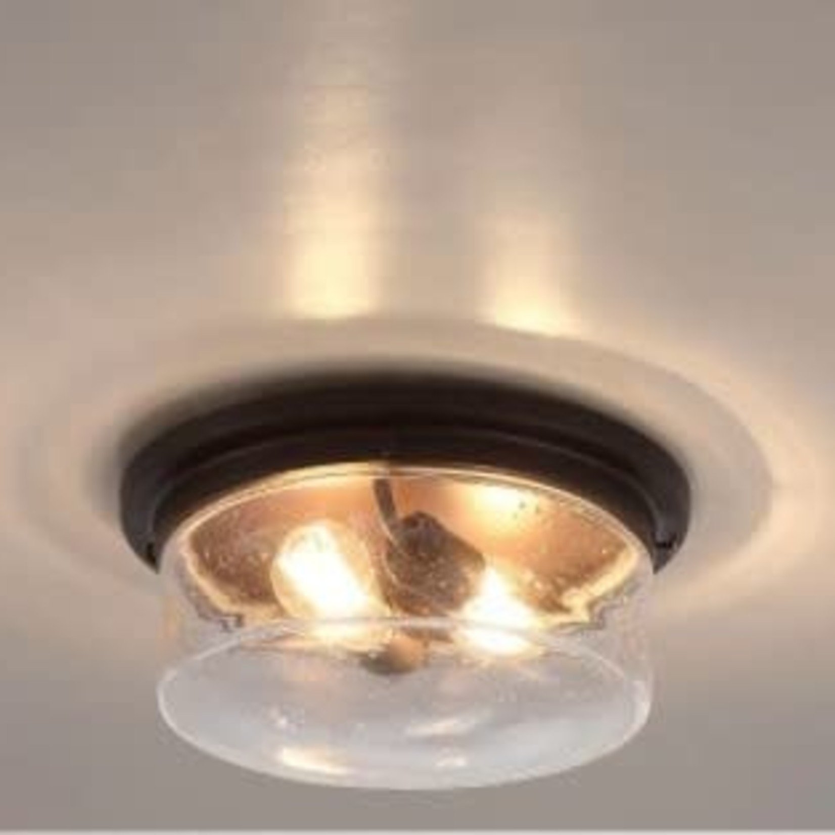 Generic Flush Mount Ceiling Light- 13 Inch Round- Oil Rubbed Bronze