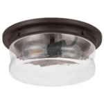 Generic Flush Mount Ceiling Light- 13 Inch Round- Oil Rubbed Bronze