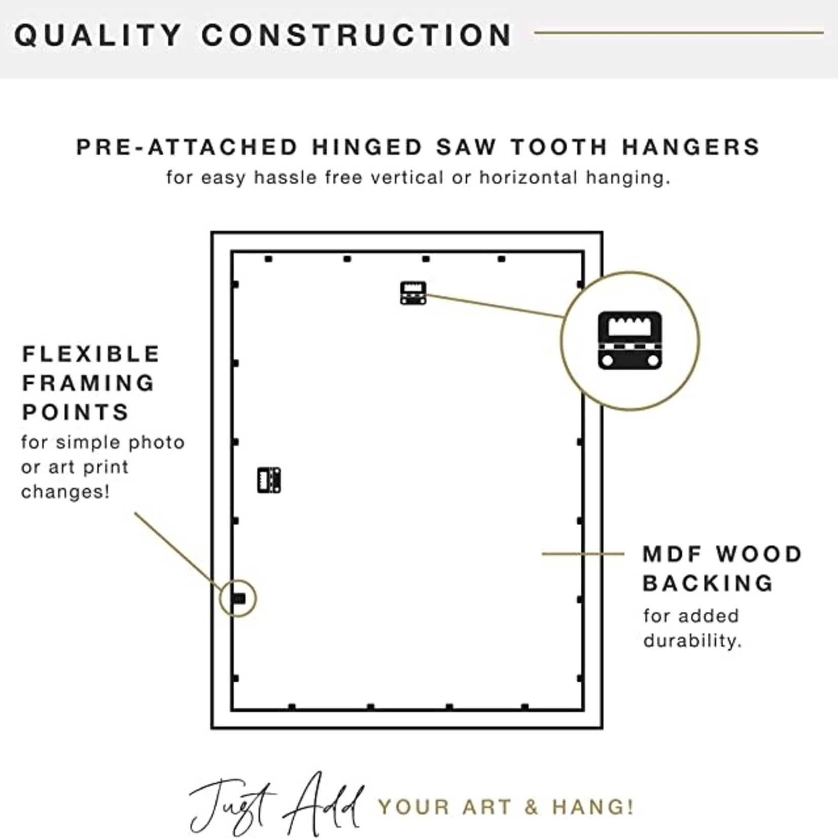 MCS Industries Trendsetter Poster Frame-18x24 Inch- Black