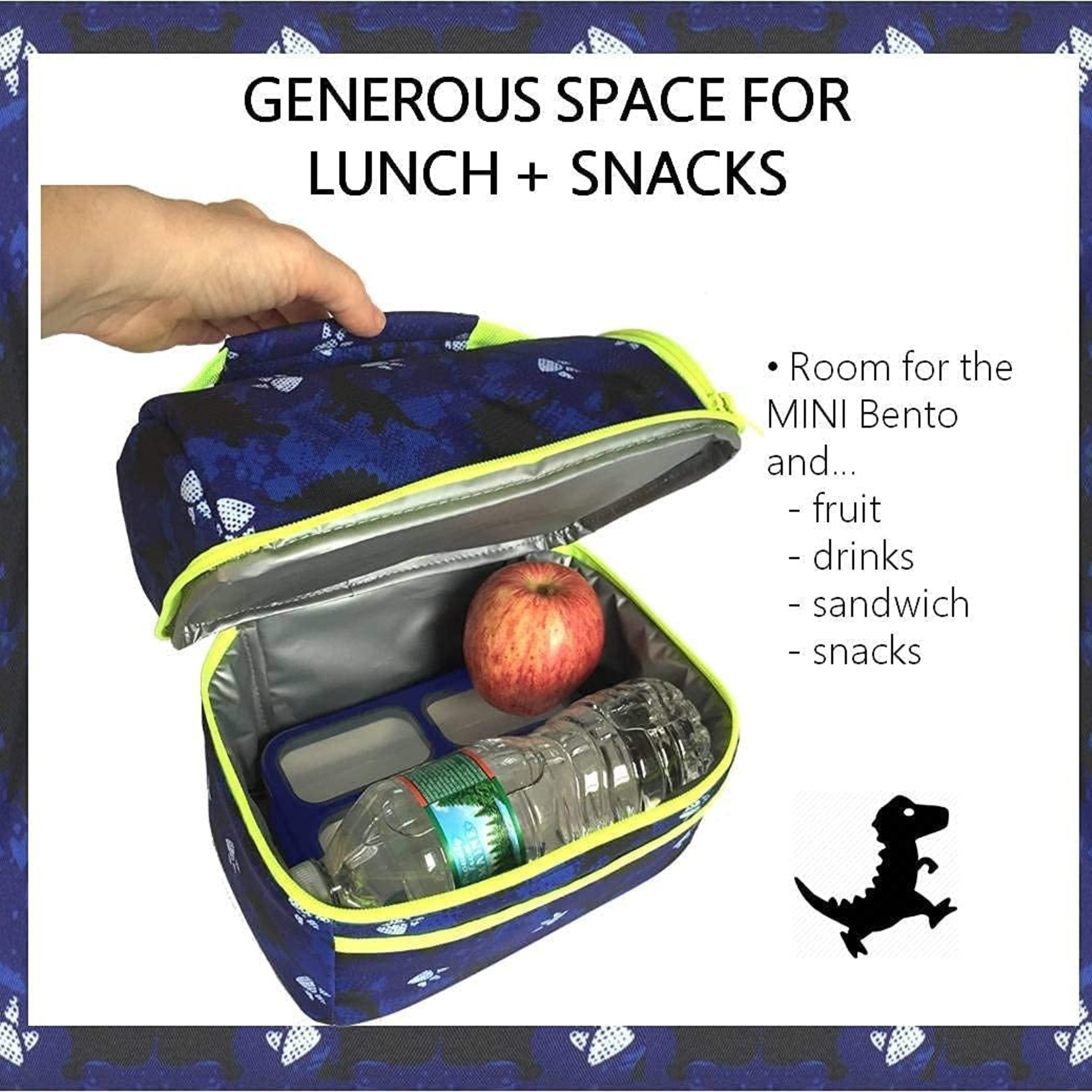  kinsho Toddler Lunch Bag and Water Bottle Set, Lunch