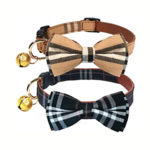 Kudes Dog Collars- Set Of 2- Large- Black & Brown