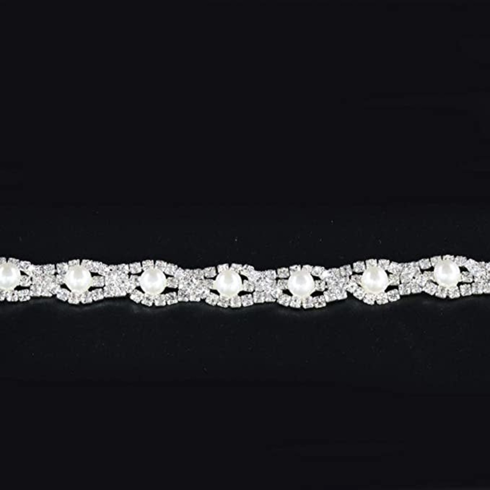 Jerler Pearl Rhinestone Trim