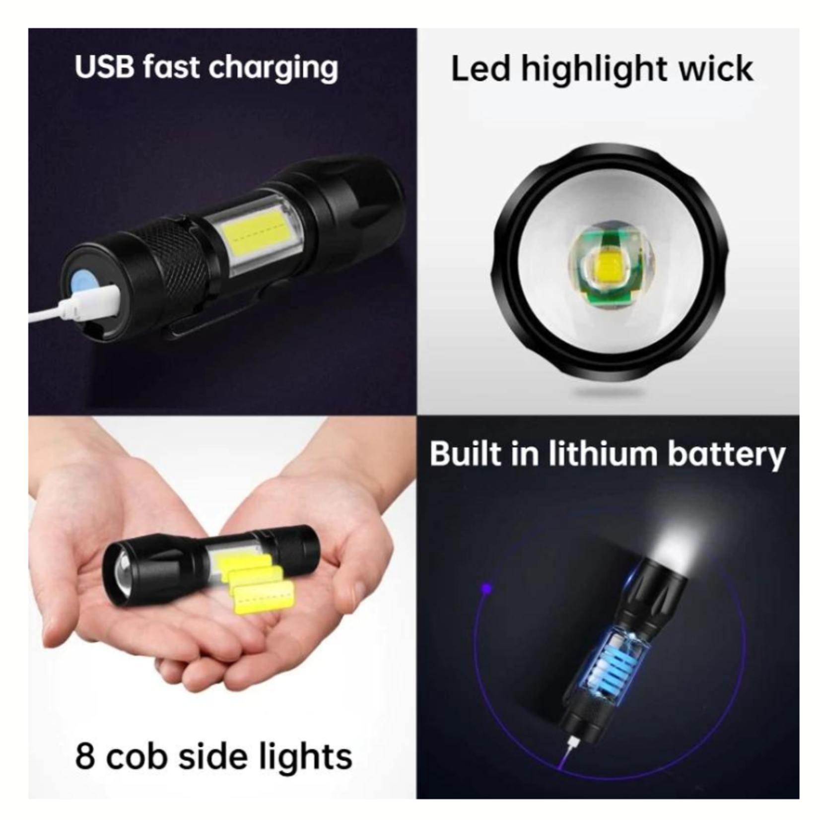 Zoom Focus Super Bright Flashlight