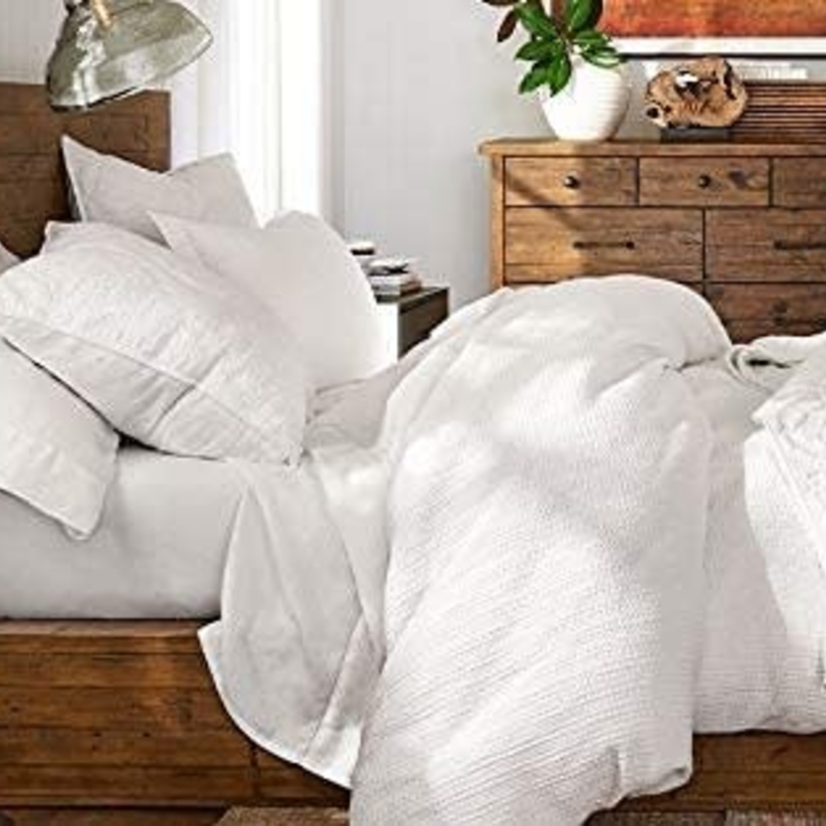 Basic Home Euro Pillow Insert- Down Feather- 26x26- White