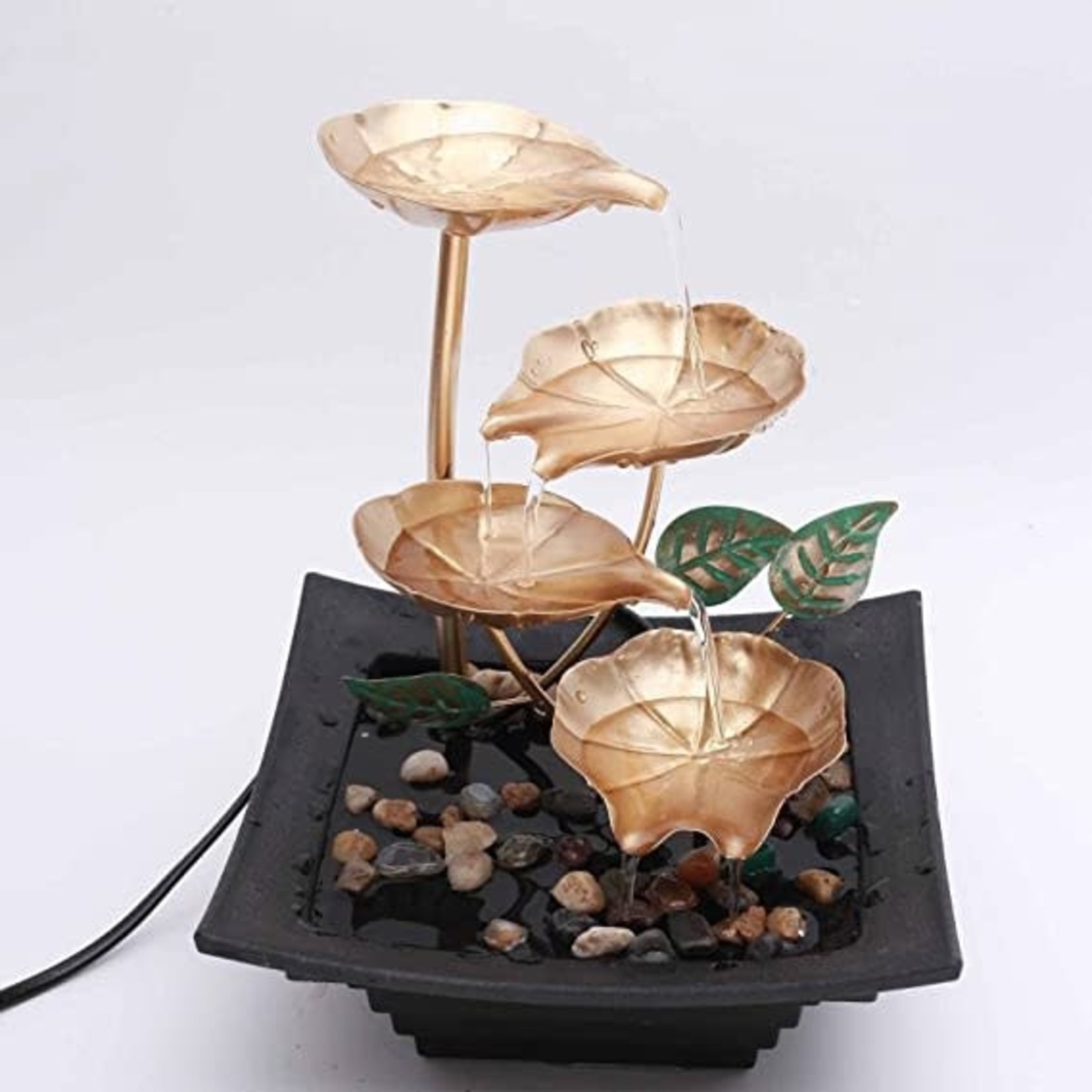 Sauhohle Tabletop Fountain- 4 Tiers- Brown