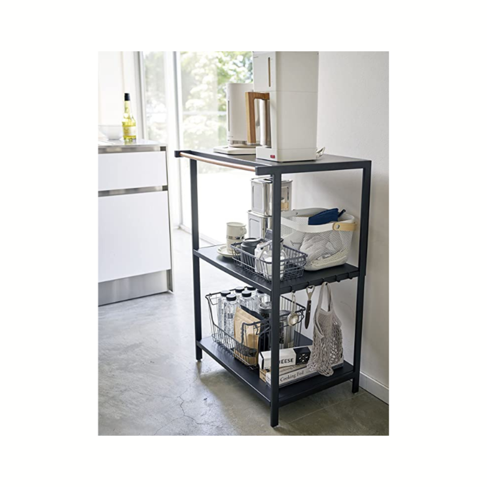 3-Tier Black Alloy Steel Shelf Organizer - Sleek - Top Notch DFW, LLC