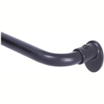 Eclipse Window Curtain Rod- Wrap Around- Black