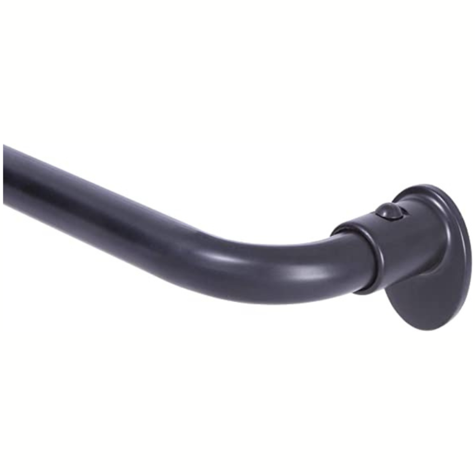 Eclipse Window Curtain Rod- Wrap Around- Black