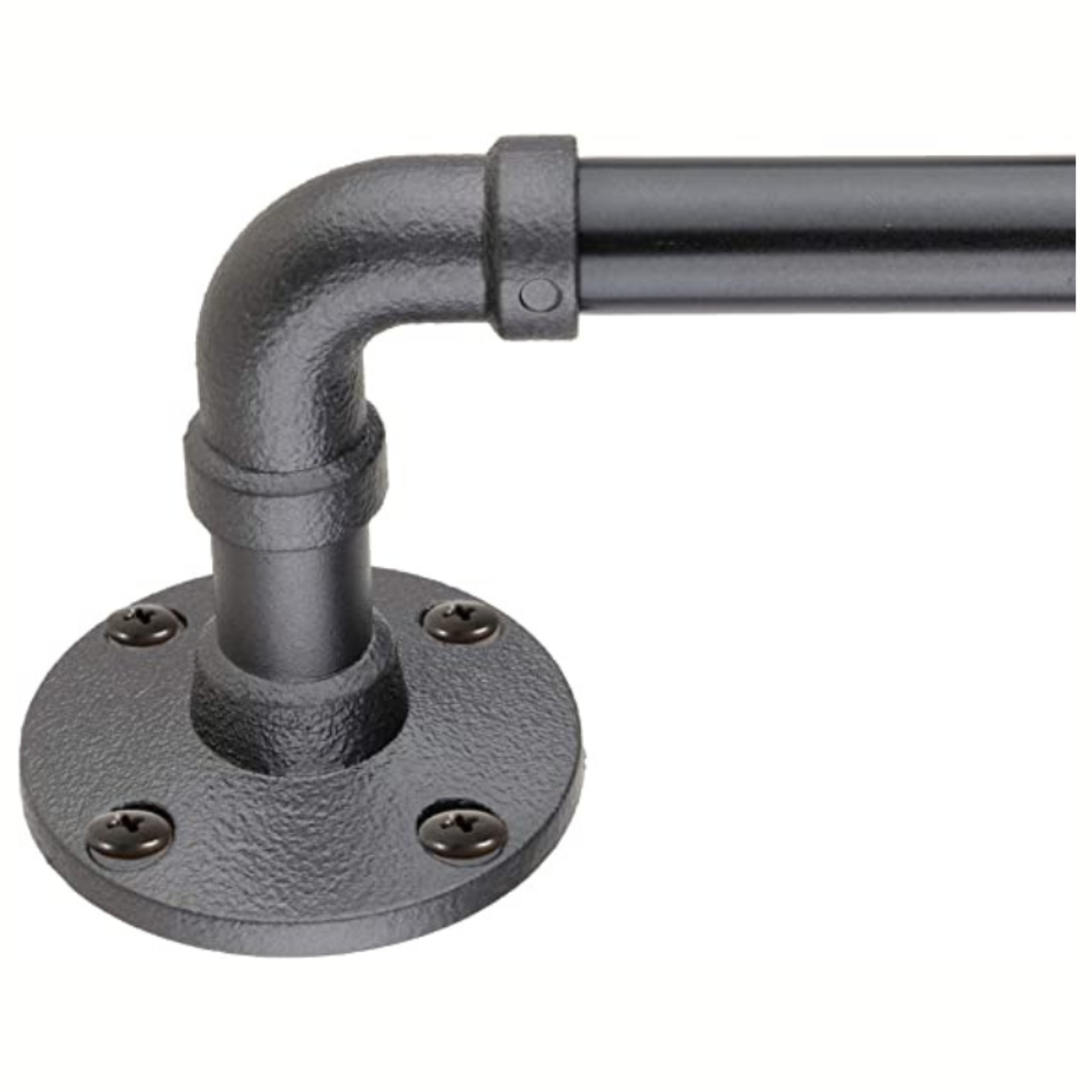 Decopolitan Pipe Curtain Rod Set- 5/8"- Brown