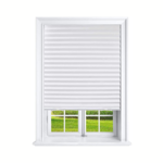 Mirrortek Window Paper Shades- Pleated- White